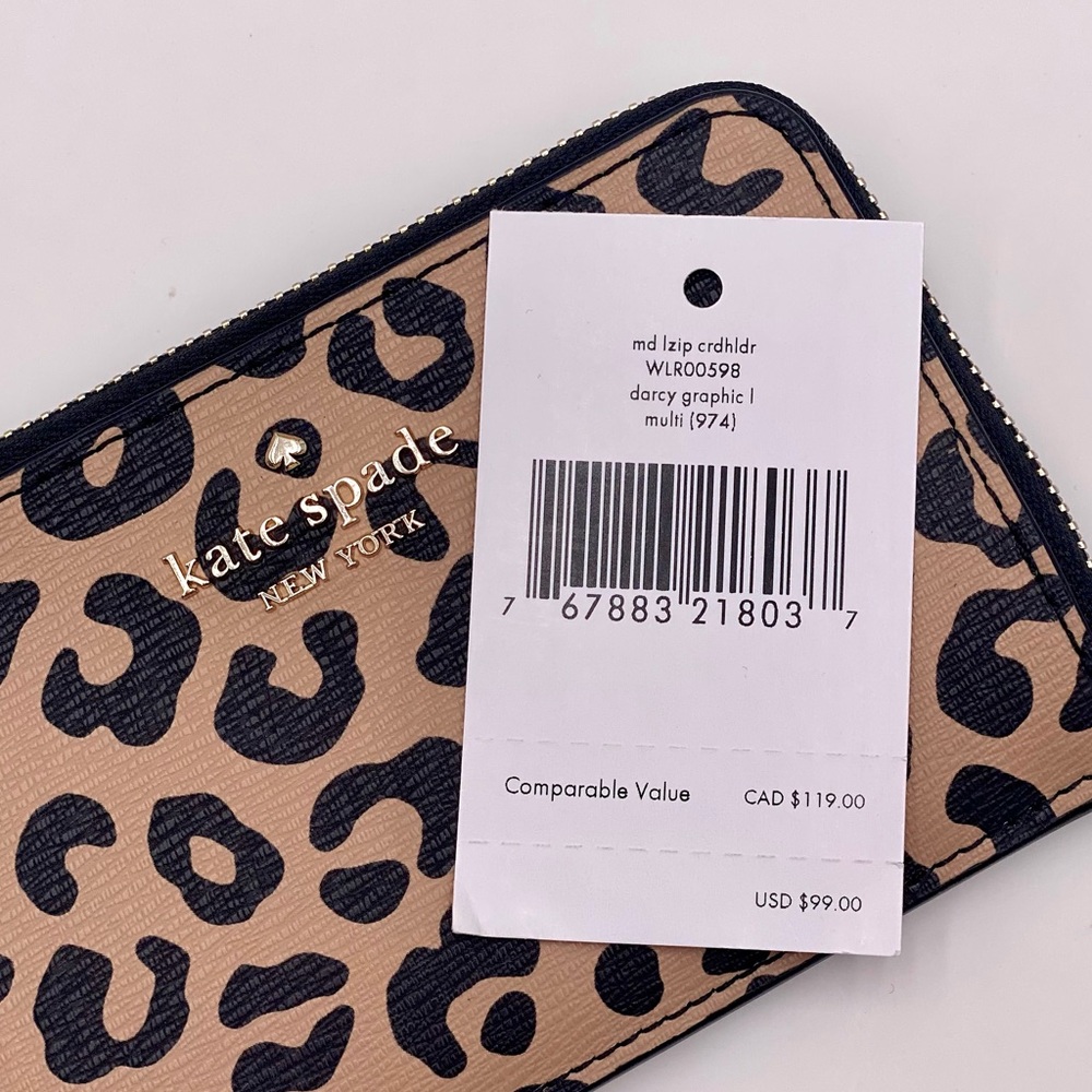 Kate Spade Daisy Toss MD L-zip Card Holder Wallet - Picture 6 of 6